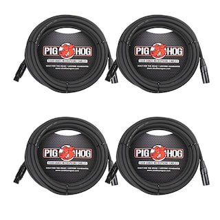 Foto 1 | Cables De Micrófono De La Serie Pig Hog Xlr De 20 Pies, Paquete De 4 - Venta Internacional.