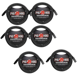 Foto 1 | Cable De Micrófono Pig Hog Strukture, 8 Mm, 3 M, Xlr, 3 Pines, Paquete De 6 - Venta Internacional.