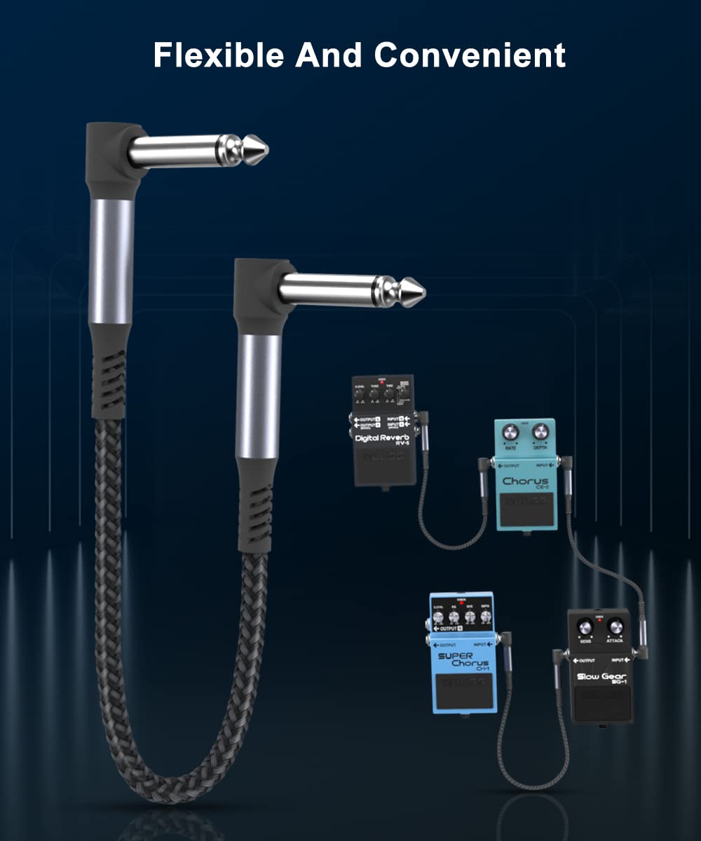 Foto 5 | Cables De Conexión Para Guitarra Elebase, Paquete De 3 Unidades, 60 Cm, 6,35 Mm, Ts Copper, Macho - Venta Internacional