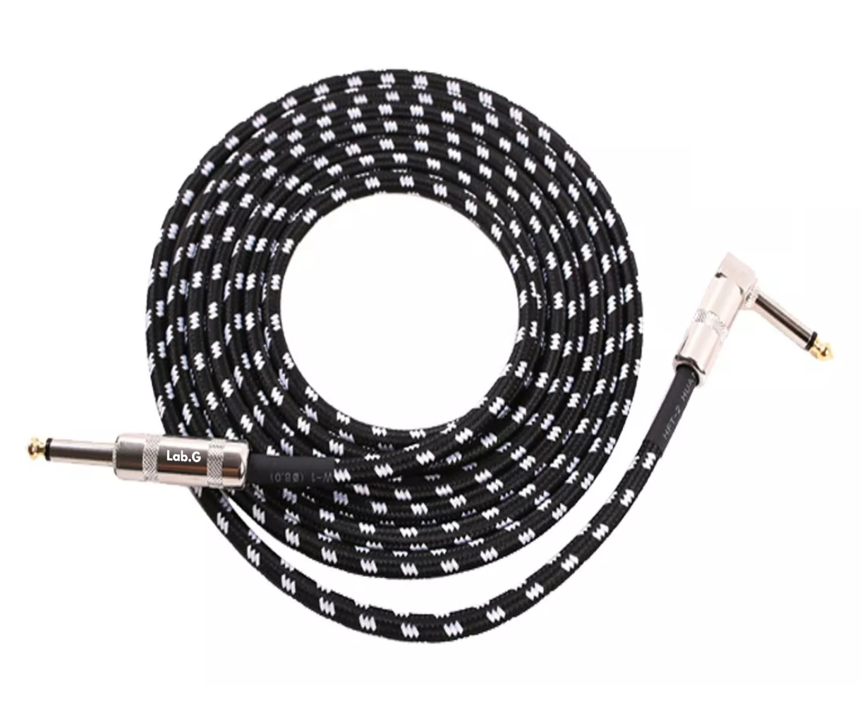 Foto 2 pulgar | Cable 6m Para Guitarra Eléctrica Bajo Lab.g Audio Instrumento Musicales Negro/plata