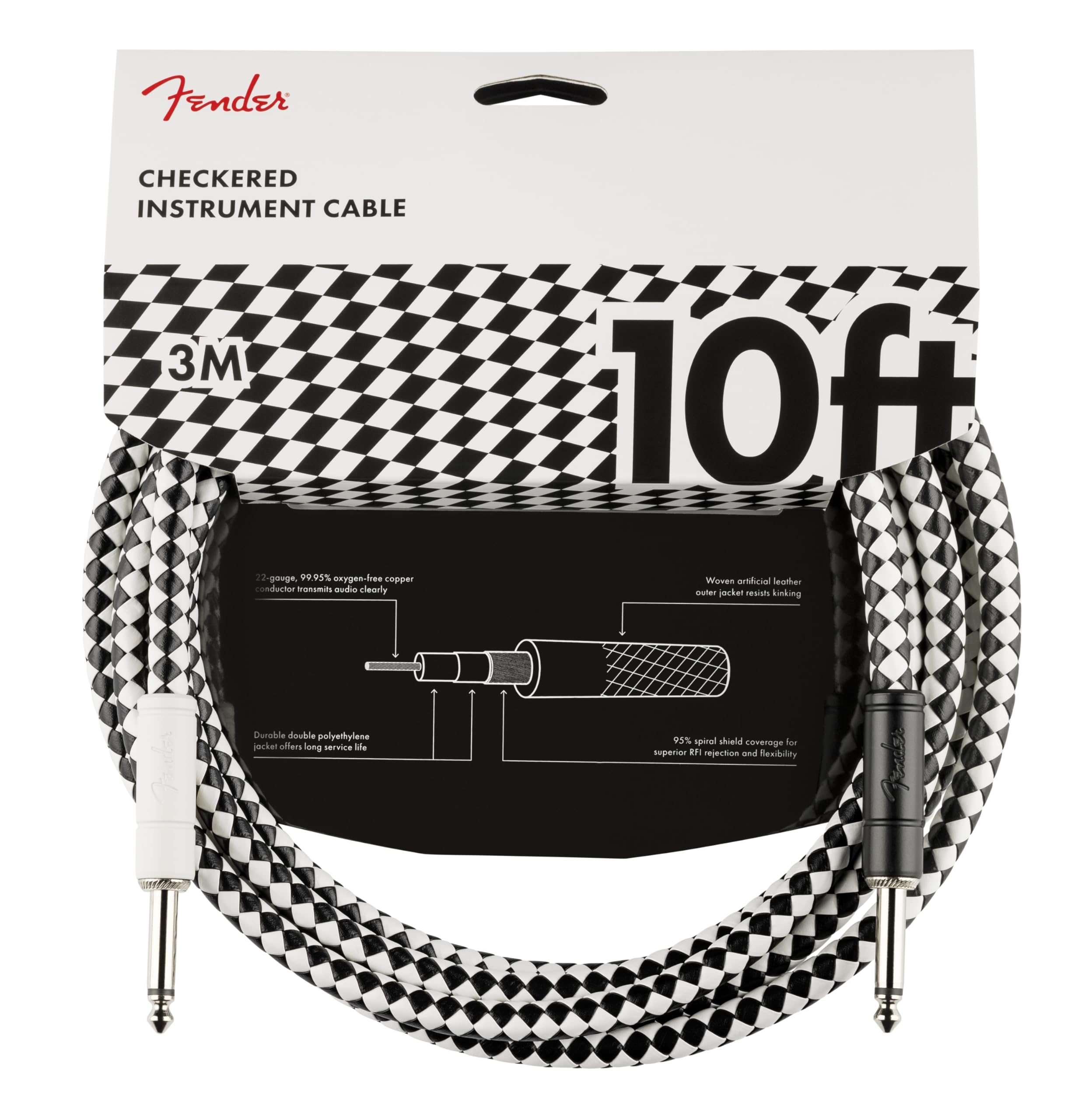 Foto 2 pulgar | Cable De Instrumentos Fender Professional Series 3m Checkerboard - Venta Internacional.