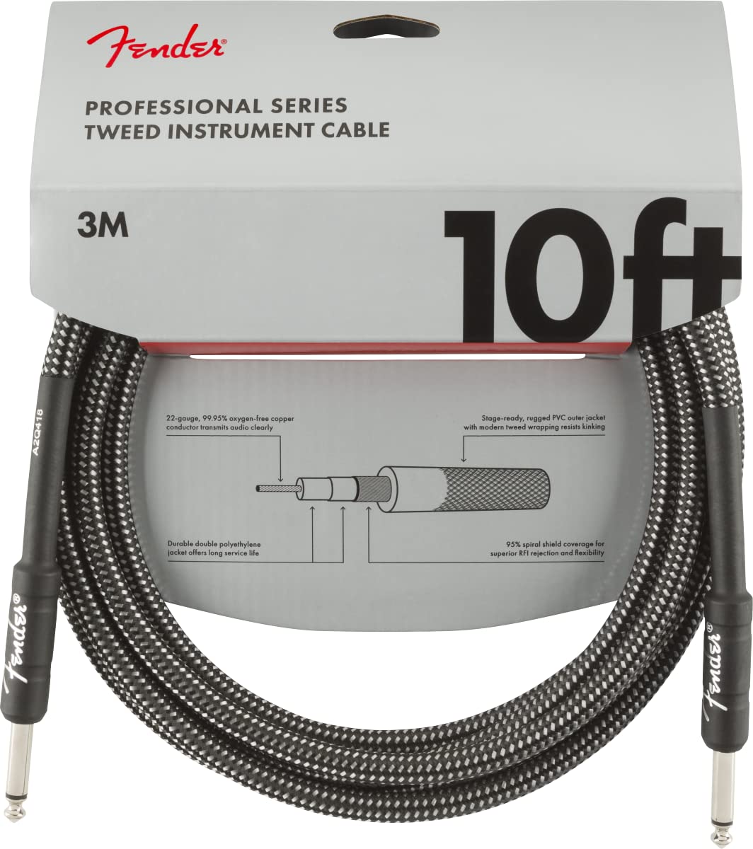 Foto 2 pulgar | Cable Para Instrumentos Fender Professional Series Tweed 3m Gris - Venta Internacional.