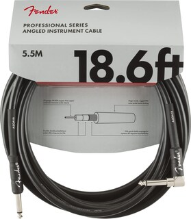 Foto 1 | Cable De Instrumento Fender Professional Series Para Guitarra De 5,6 M, Color Negro - Venta Internacional.