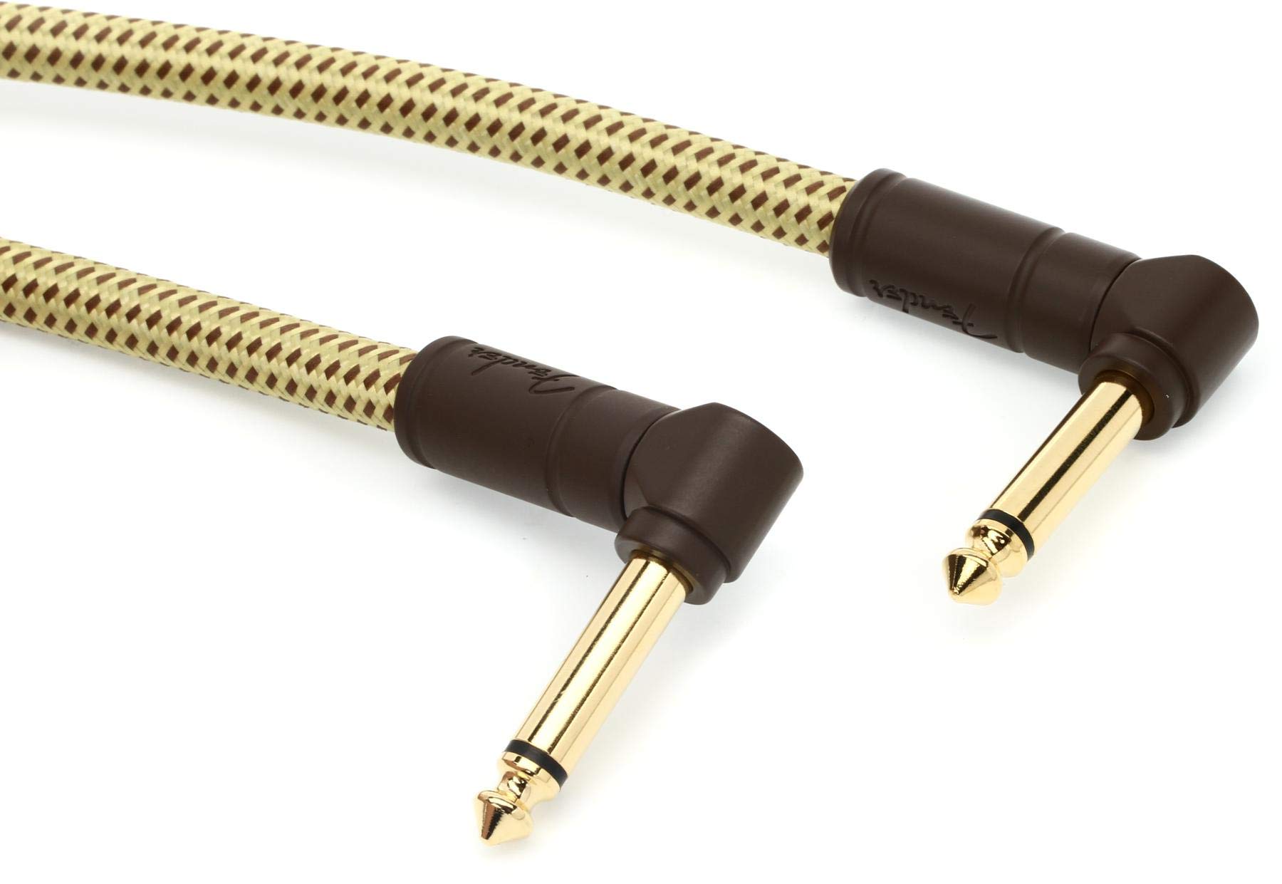 Cable De Instrumentos Fender Deluxe Series Angulo/ángulo Tweed De 1 M - Venta Internacional. $554
