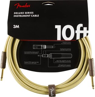 Foto 3 | Cable De Instrumento Fender Deluxe Series Para Guitarra, 3 M, Tweed - Venta Internacional.