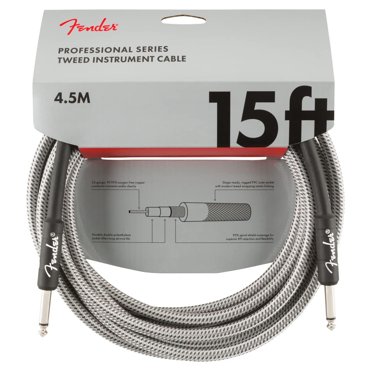 Foto 2 pulgar | Cable De Instrumentos Fender Professional Series Tweed De 15 Pies - Venta Internacional.