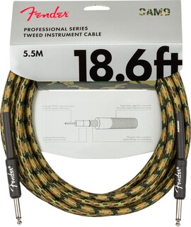 Foto 2 | Cable Para Instrumentos Fender Professional Tweed, 5,7 M, Woodland Camo - Venta Internacional.