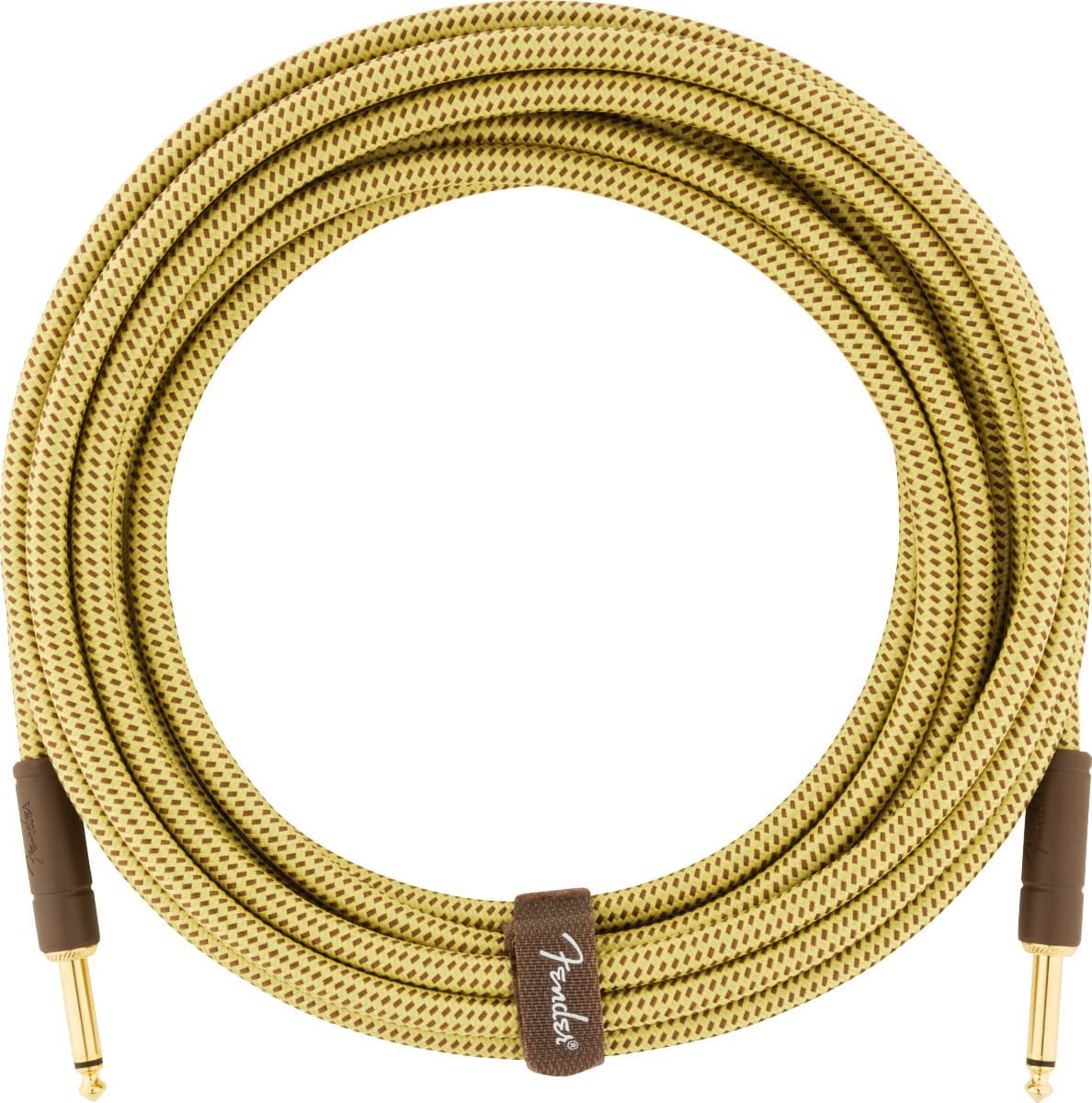 Cable De Instrumentos Fender Deluxe De 5,7 M De Tweed Recto - Venta Internacional. $746