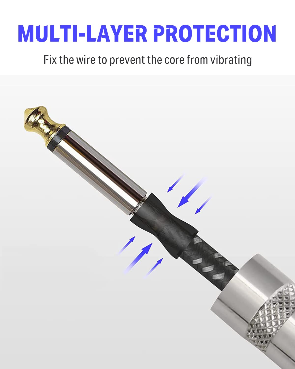 Foto 6 pulgar | Cable De Instrumento Donner De 3 M Para Guitarra Eléctrica Y Bajo 1/4 - Venta Internacional.