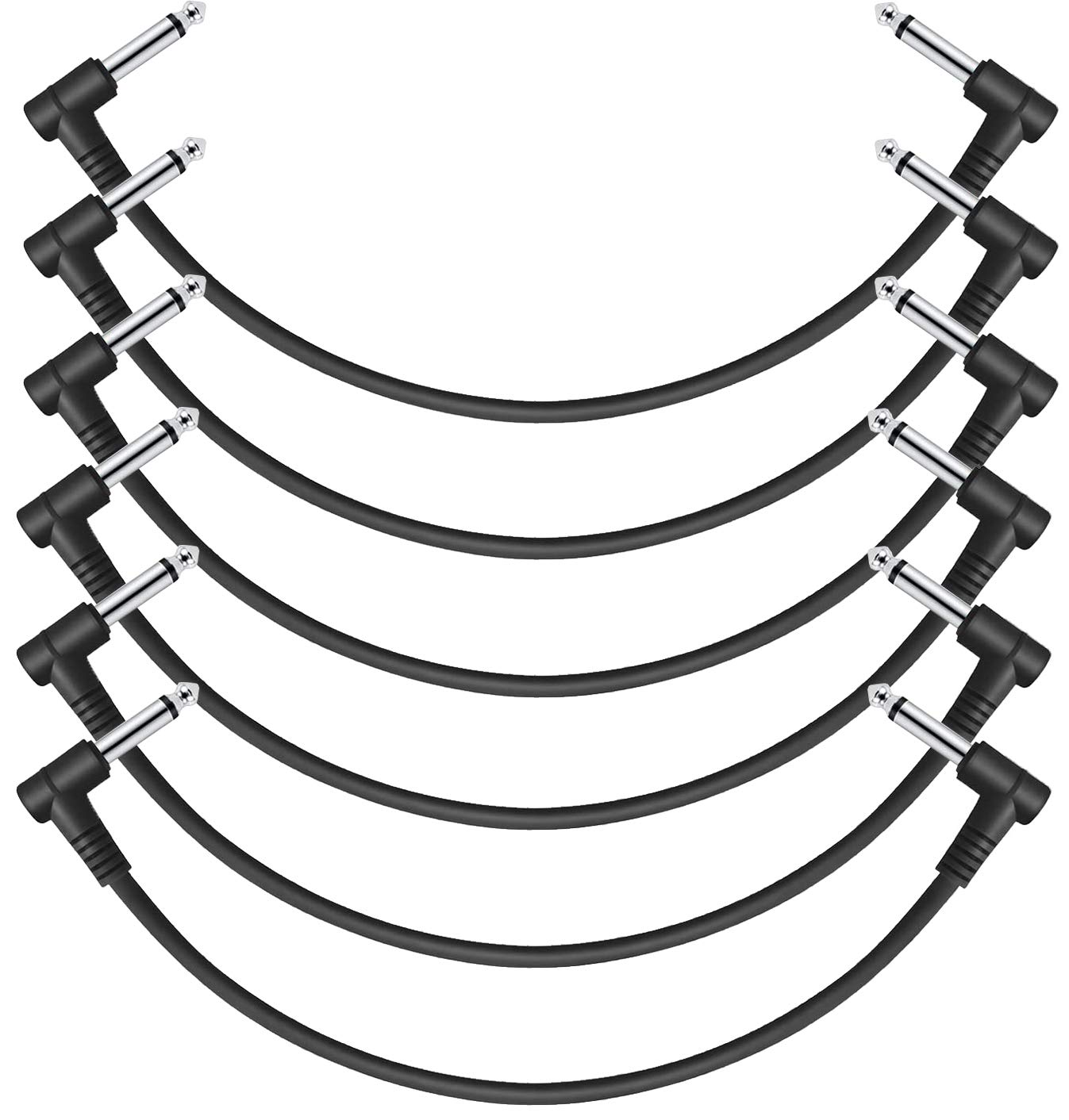 Foto 2 pulgar | Cable De Conexión Donner Para Guitarra, 30 Cm, 6 Unidades, Para Pedal De Efectos, Color Negro - Venta Internacional.