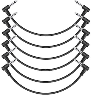 Foto 1 | Cable De Conexión Donner Para Guitarra, 30 Cm, 6 Unidades, Para Pedal De Efectos, Color Negro - Venta Internacional.