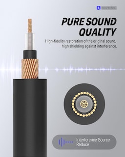 Foto 3 | Cable De Conexión Donner Para Guitarra, 30 Cm, 6 Unidades, Para Pedal De Efectos, Color Negro - Venta Internacional.