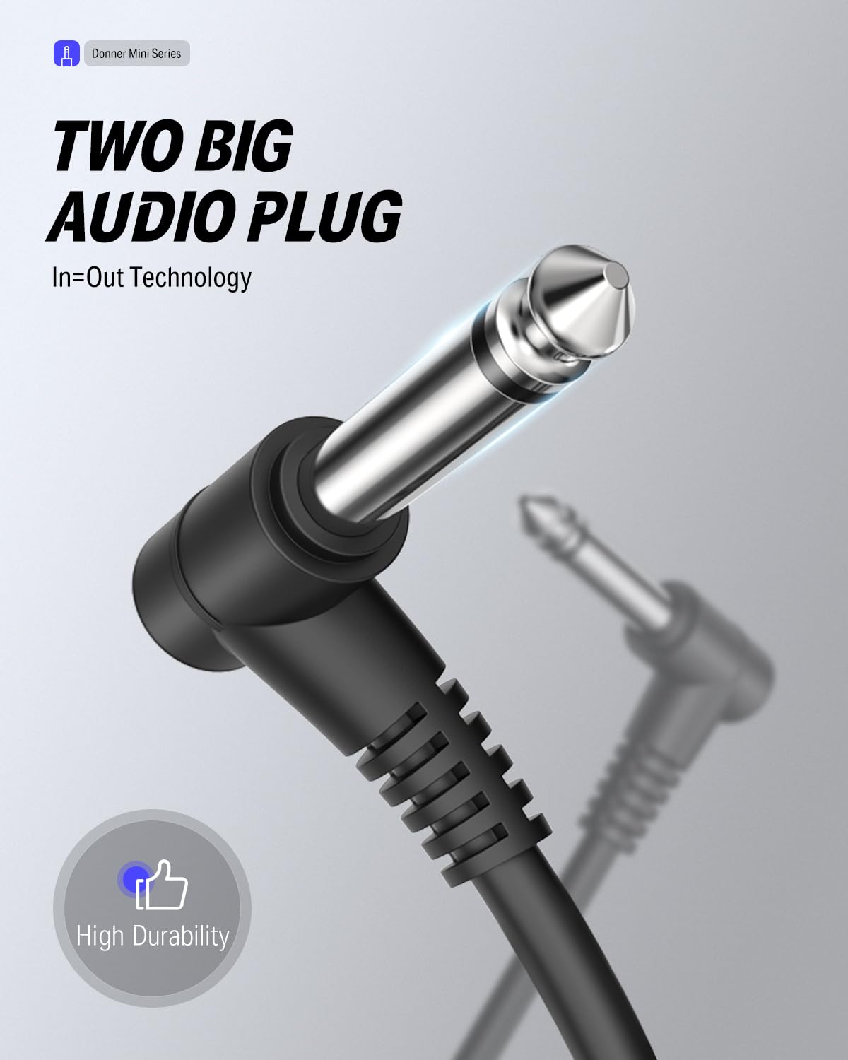 Foto 6 pulgar | Cable De Conexión Donner Para Guitarra, 30 Cm, 6 Unidades, Para Pedal De Efectos, Color Negro - Venta Internacional.