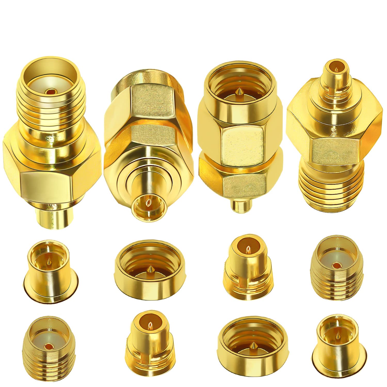 Foto 2 pulgar | Juego De 4 Adaptadores Coaxiales Tuolnk Sma A Mmcx Pure Brass - Venta Internacional.