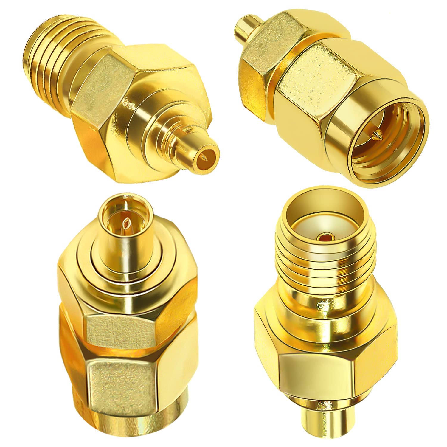 Foto 7 pulgar | Juego De 4 Adaptadores Coaxiales Tuolnk Sma A Mmcx Pure Brass - Venta Internacional.