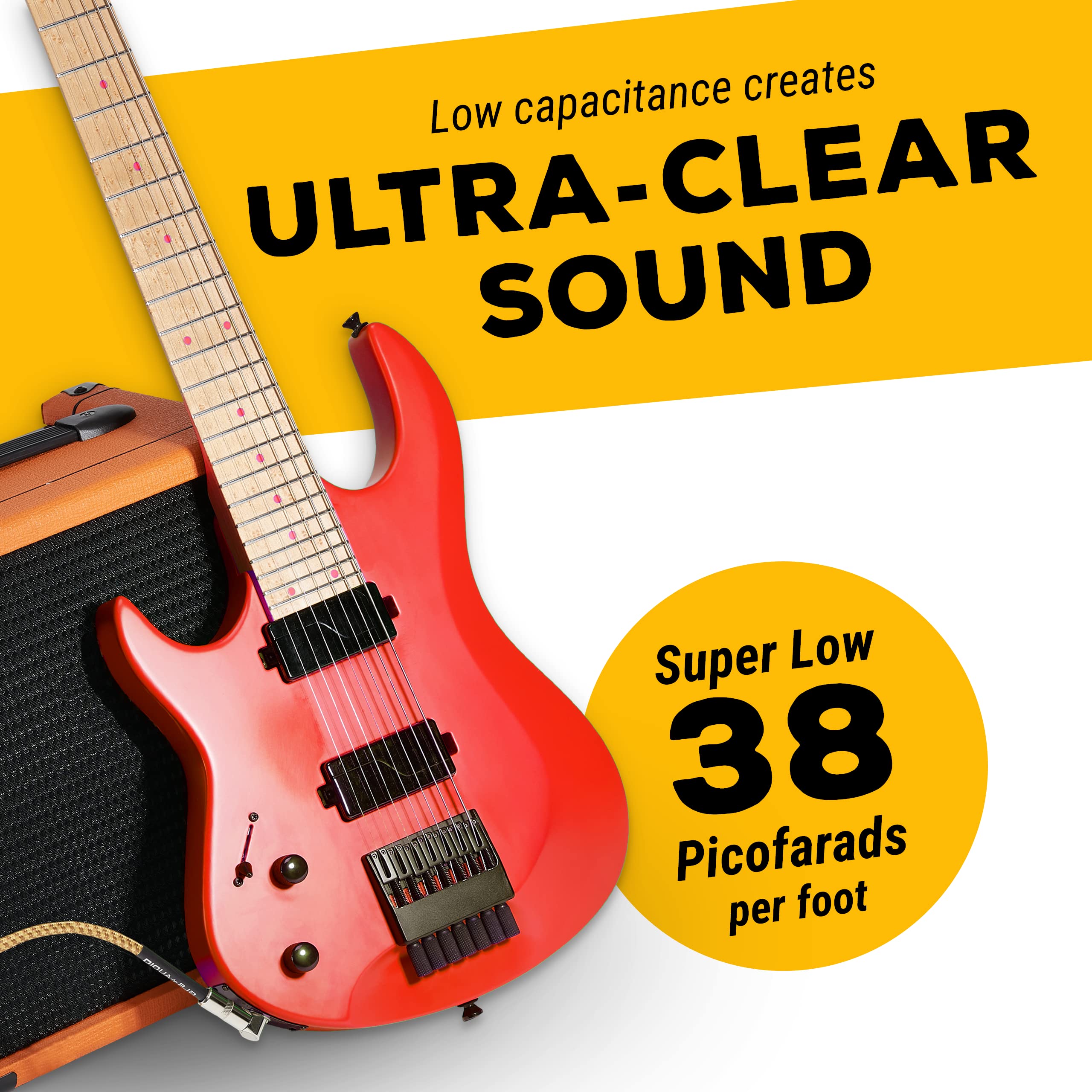 Foto 6 pulgar | Cable De Instrumento Gls Audio Para Bajo Y Guitarra Eléctrica De 6 M - Venta Internacional.