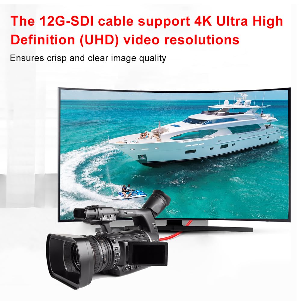 Foto 7 pulgar | Cable Sdi Xrds -rf 12g 75ohm Rg6 Bnc 1,8 M Para Cámara De Vídeo - Venta Internacional.