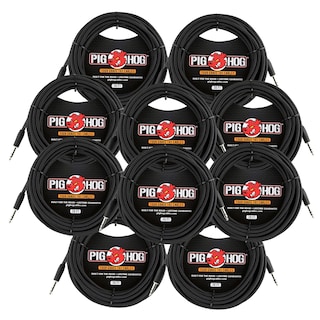 Foto 1 | Cable Trs Pig Hog Ptrs30bk Tejido Negro 9 M - Venta Internacional.