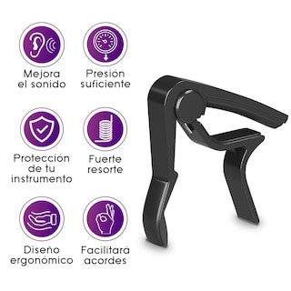Foto 2 | Capotraste para Guitarra Arieta Capo Negro