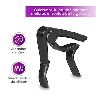 Foto 5 | Capotraste para Guitarra Arieta Capo Negro