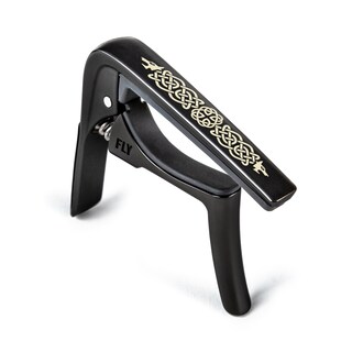 Foto 1 | Capo Jim Dunlop Trigger Fly Celtic Knot Curvo Negro - Venta Internacional.