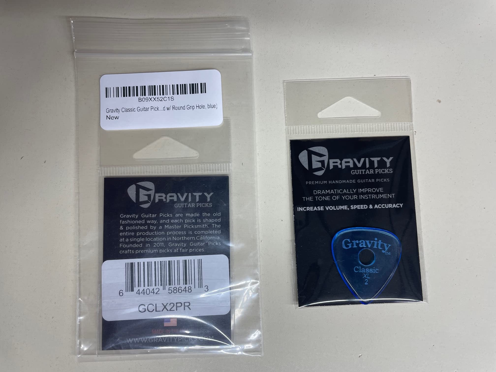 Foto 2 pulgar | Púa De Guitarra Gravity Classic Xl Pulida Con Orificio De Agarre Redondo B - Venta Internacional.