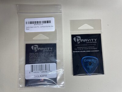 Foto 1 | Púa De Guitarra Gravity Classic Xl Pulida Con Orificio De Agarre Redondo B - Venta Internacional.