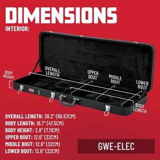 Foto 6 | Funda Rígida De Madera Para Guitarras Eléctricas Estándar Gator - Venta Internacional.