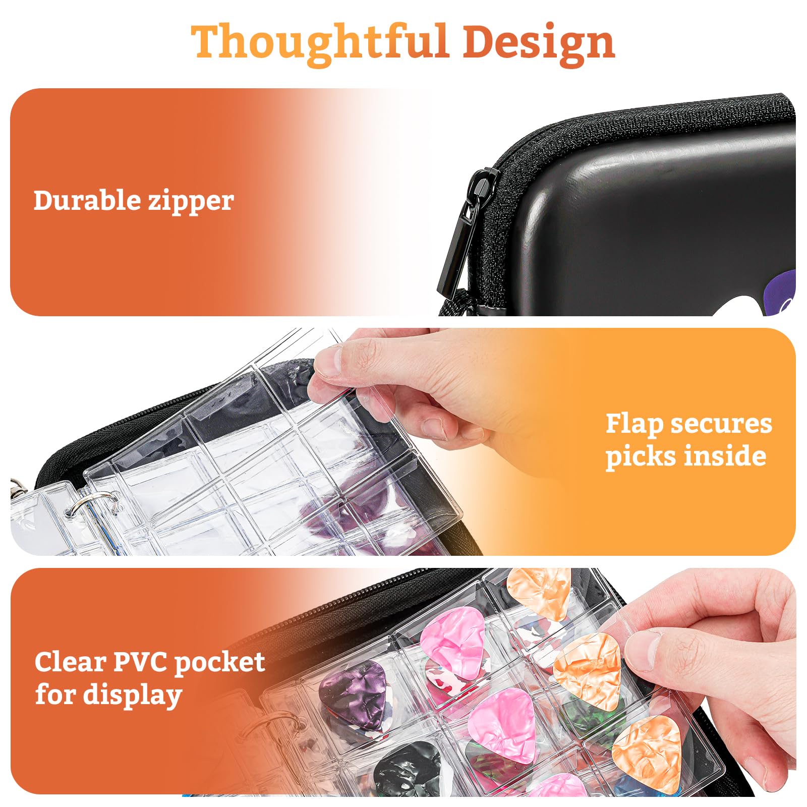 Foto 3 pulgar | Funda Para Púas Procase, 84 Unidades, Color Negro - Venta Internacional.