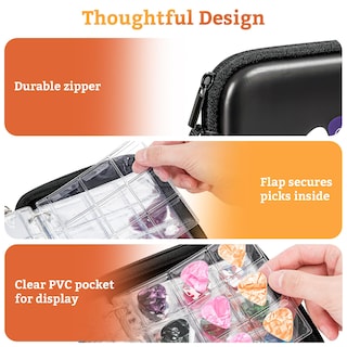 Foto 2 | Funda Para Púas Procase, 84 Unidades, Color Negro - Venta Internacional.