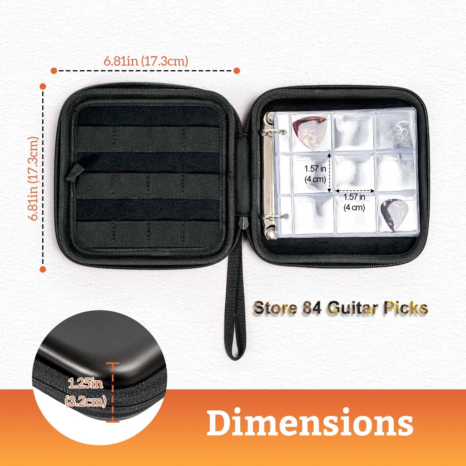 Foto 4 pulgar | Funda Para Púas Procase, 84 Unidades, Color Negro - Venta Internacional.
