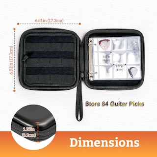Foto 3 | Funda Para Púas Procase, 84 Unidades, Color Negro - Venta Internacional.