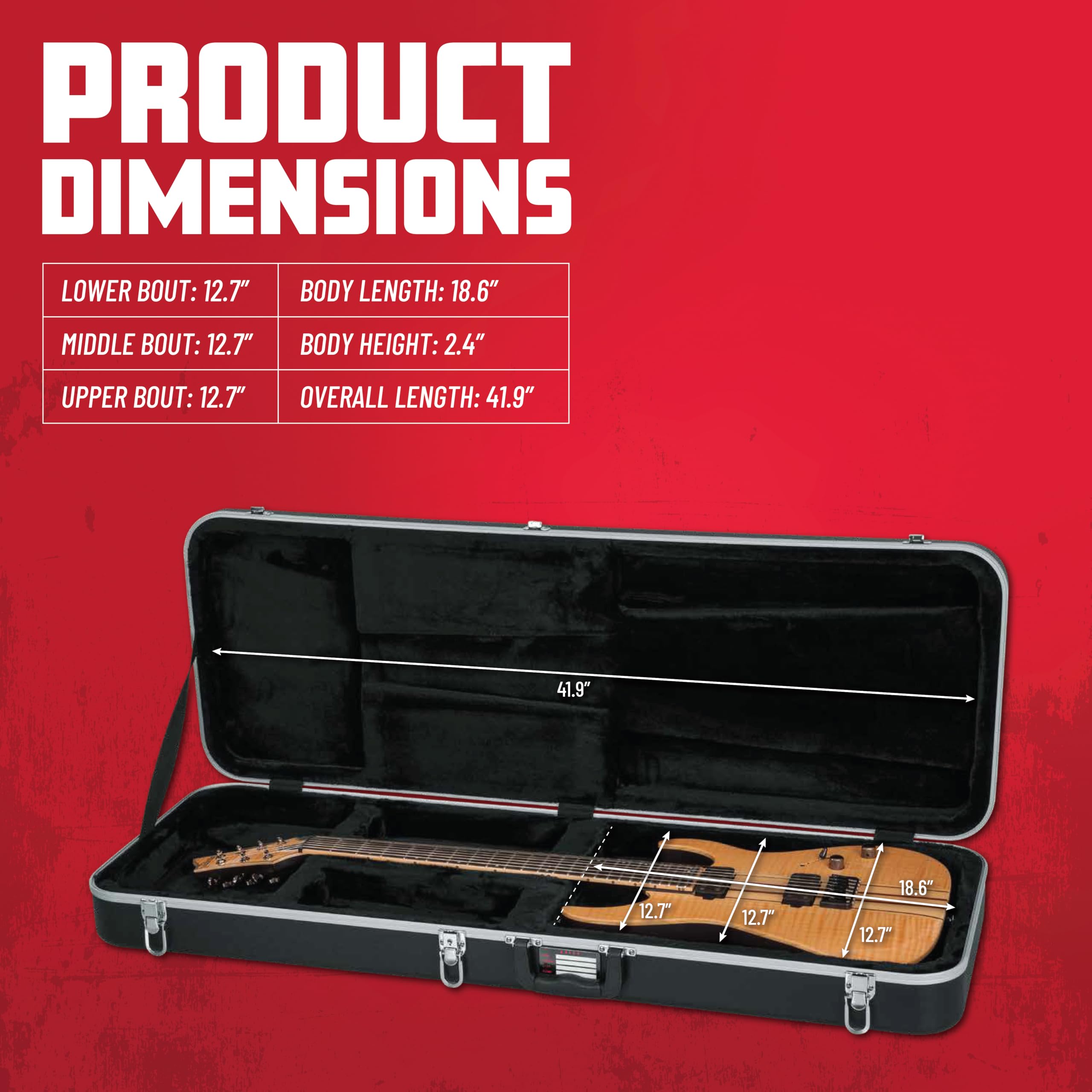 Foto 7 pulgar | Case Gator Deluxe Moldeado En Abs Para Guitarra Barítono Extralarga - Venta Internacional.