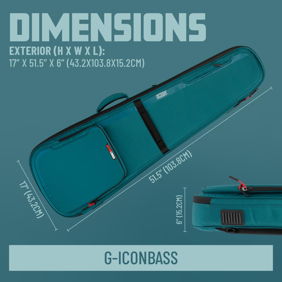 Foto 7 | Estuches Gig Bag Gator Series Icon, De Primera Calidad, Resistentes A La Intemperie Para Bajos - Venta Internacional.