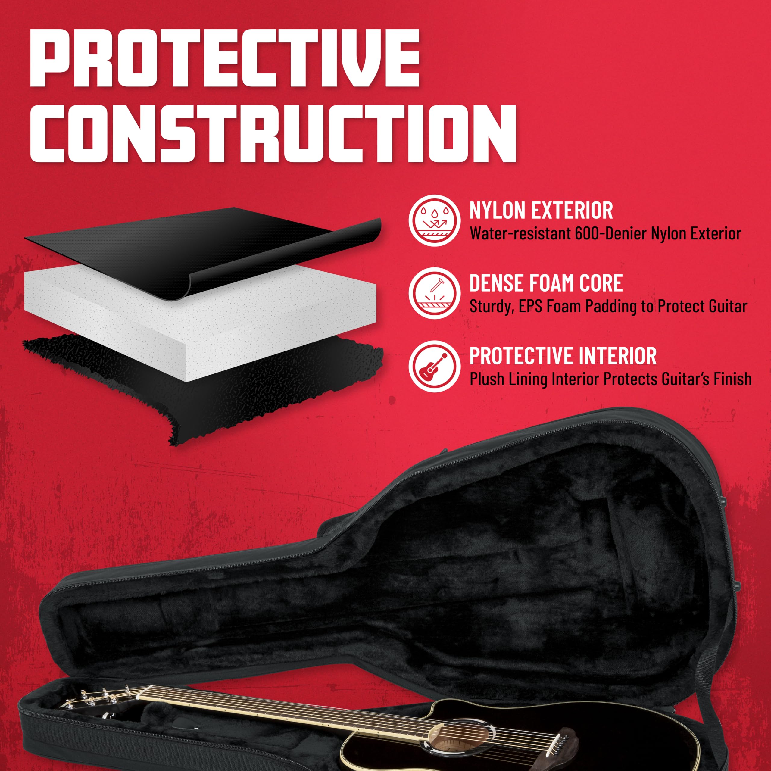 Foto 4 pulgar | Case Gator Lightweight Para Guitarra Acústica Yamaha Estilo Apx - Venta Internacional.