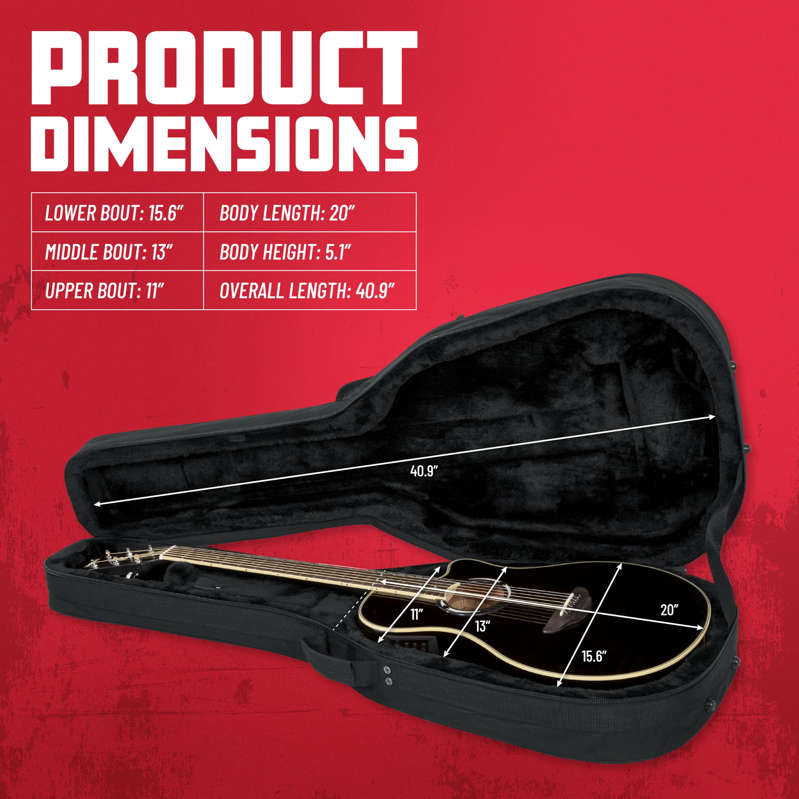 Foto 7 pulgar | Case Gator Lightweight Para Guitarra Acústica Yamaha Estilo Apx - Venta Internacional.