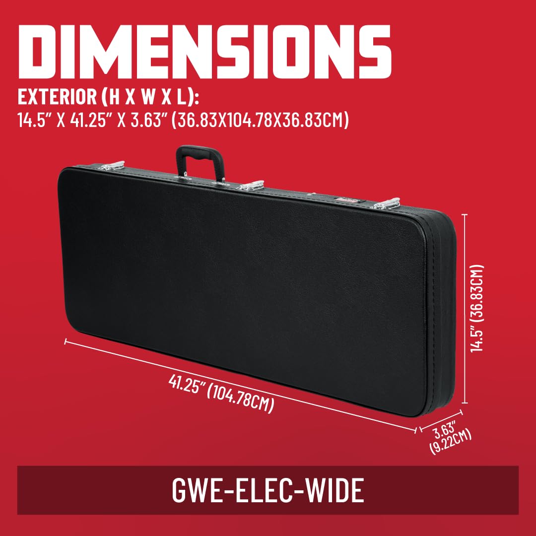 Foto 7 | Estuches Case Gator De Madera Rígida Para Guitarras Eléctricas De Cuerpo Ancho - Venta Internacional.