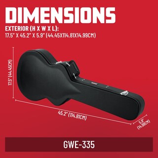 Foto 7 | Estuches Case Gator De Madera Rígida Para Guitarra Semihueca 335 - Venta Internacional.
