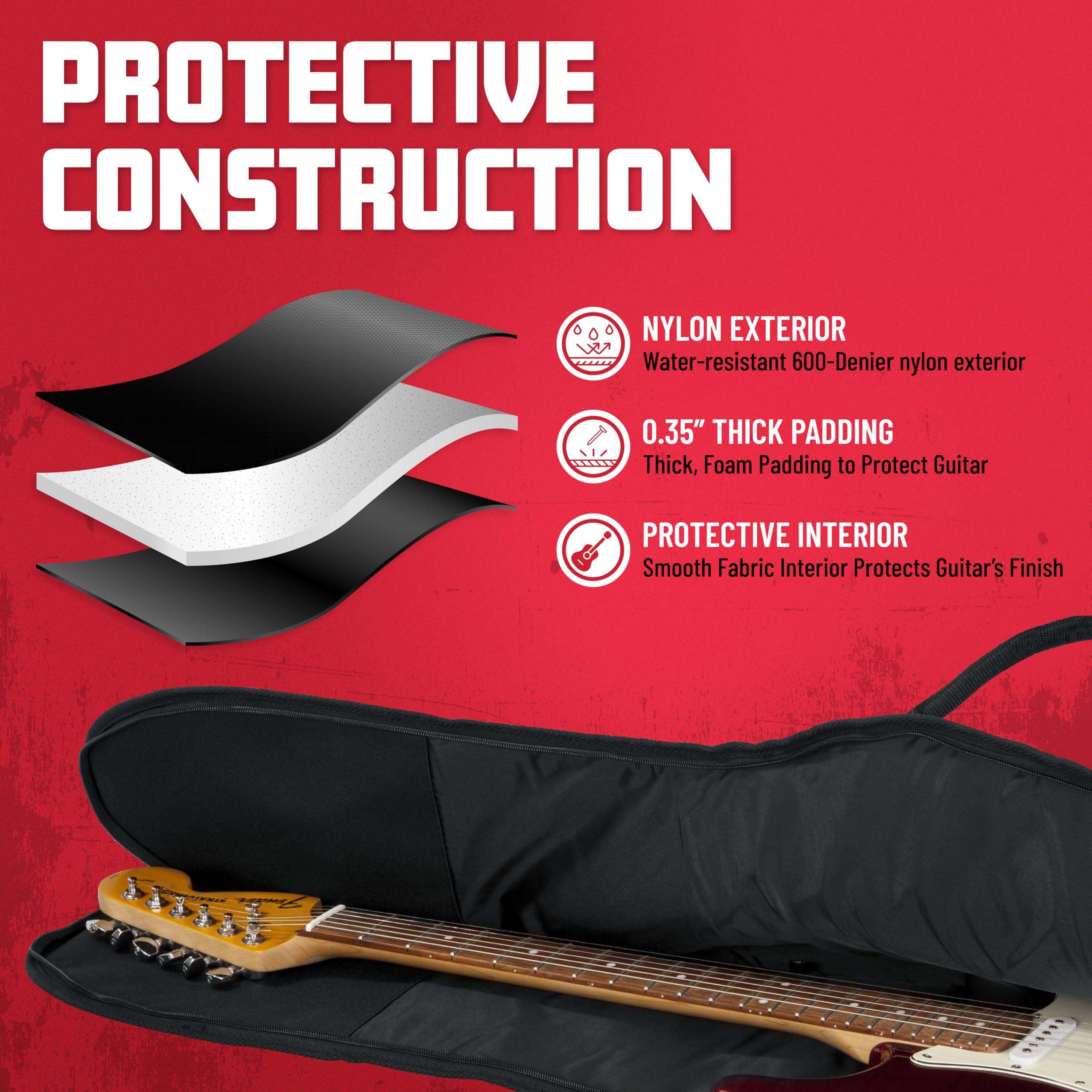 Foto 3 pulgar | Funda De Guitarra Con Forma De Cocodrilo Acolchada De Espuma Para Minieléctricos - Venta Internacional.