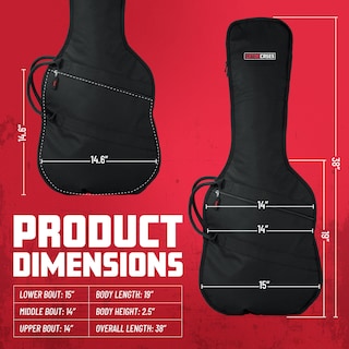 Foto 6 | Funda De Guitarra Con Forma De Cocodrilo Acolchada De Espuma Para Minieléctricos - Venta Internacional.