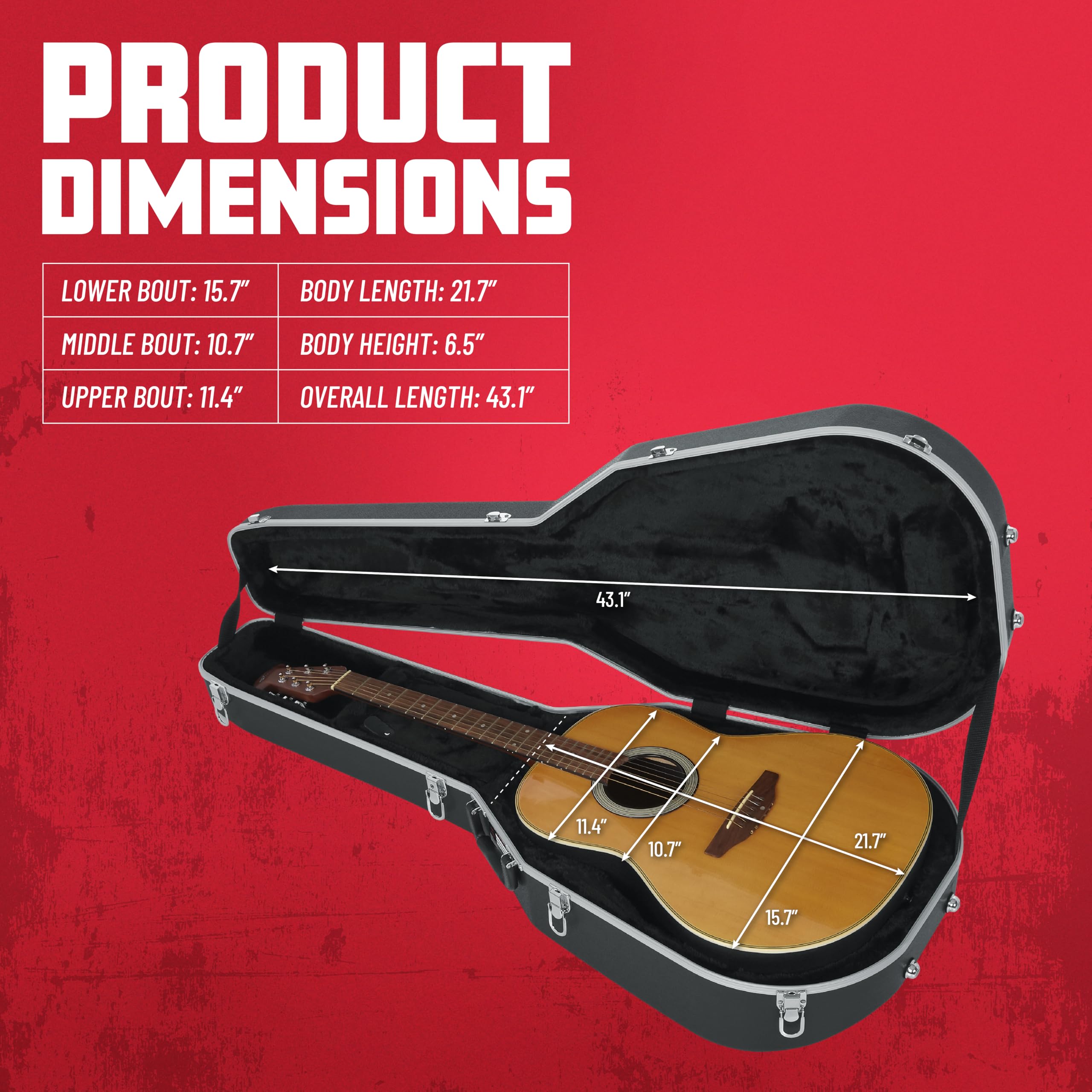 Foto 7 pulgar | Case Gator Cases Deluxe En Abs Moldeado Para Guitarra Acústica - Venta Internacional.
