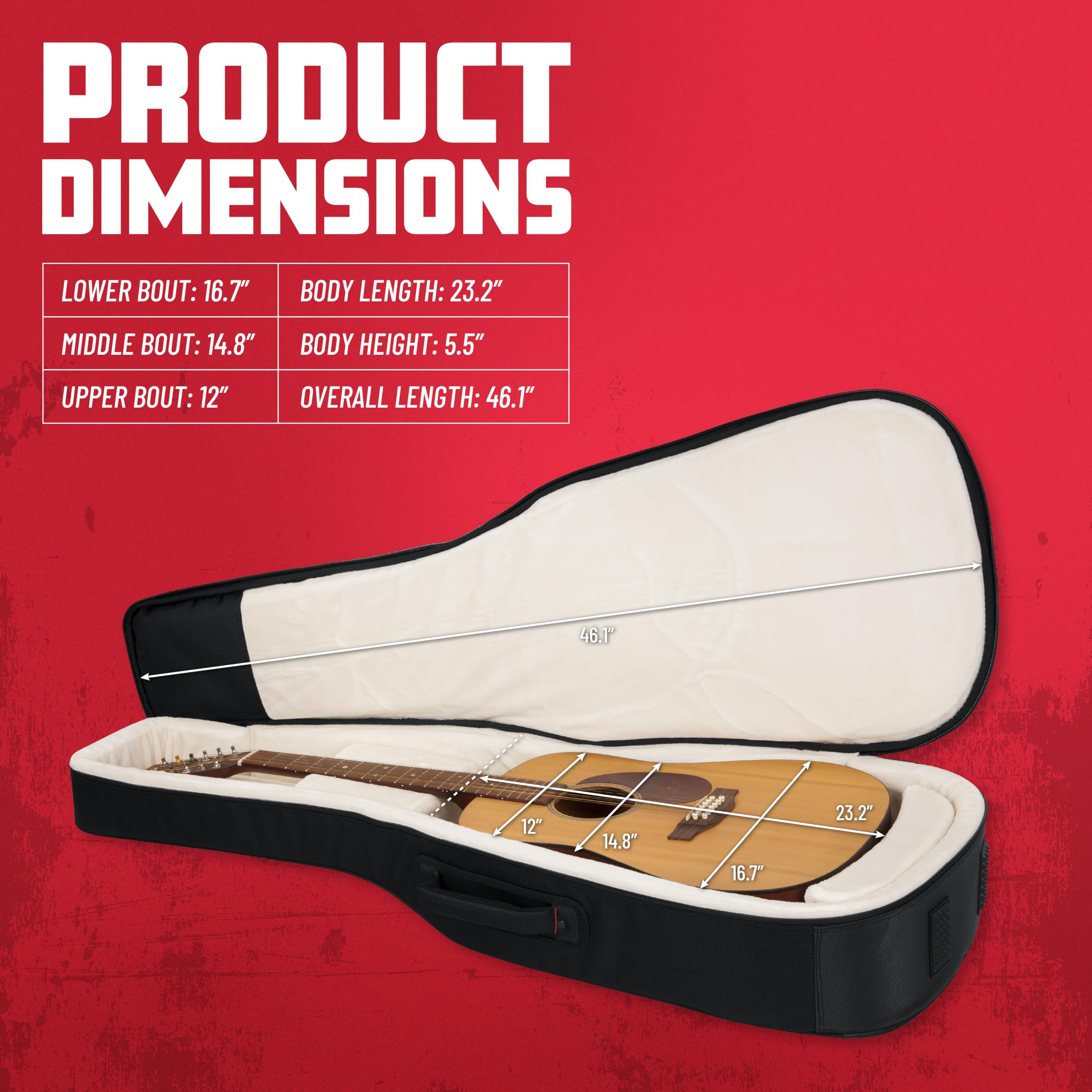 Foto 6 | Funda Gator Para Guitarra Pro-go Ultimate Para Guitarra Acústica - Venta Internacional.