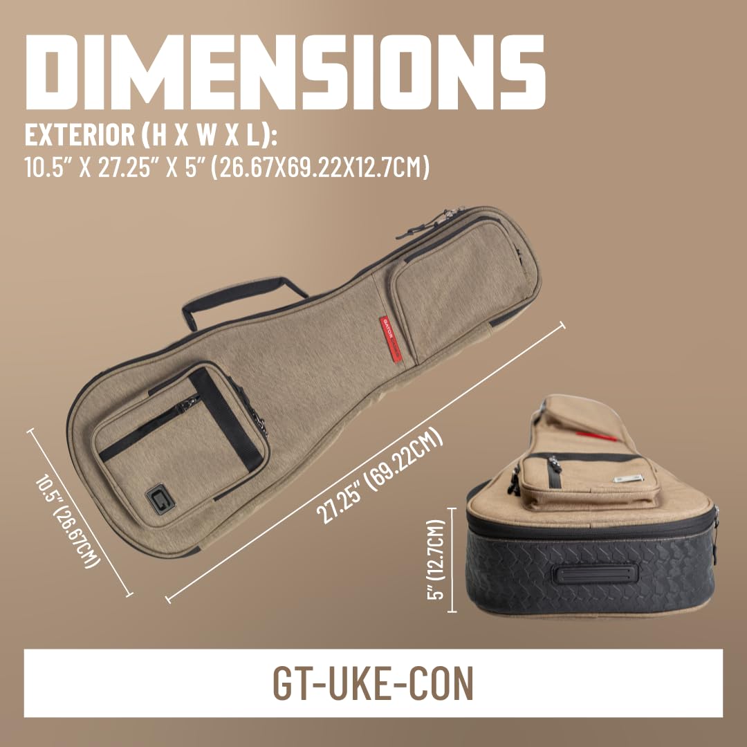 Foto 8 pulgar | Estuche Para Ukelele De Concierto, Gator, Serie Transit, Gris Claro - Venta Internacional.