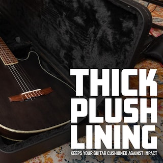 Foto 4 | Estuche Rígido De Madera Para Guitarras Acústicas De Estilo Clásico Ga - Venta Internacional.