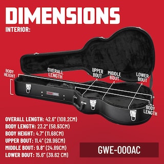Foto 7 | Estuches Case Gator De Madera Rígida Para Guitarras Estilo Martin 000 - Venta Internacional.