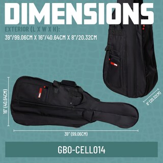 Foto 6 | Bolsa De Viaje Gator Cases Ligera Para Violonchelo 1/4 (gbo-cello1) - Venta Internacional.