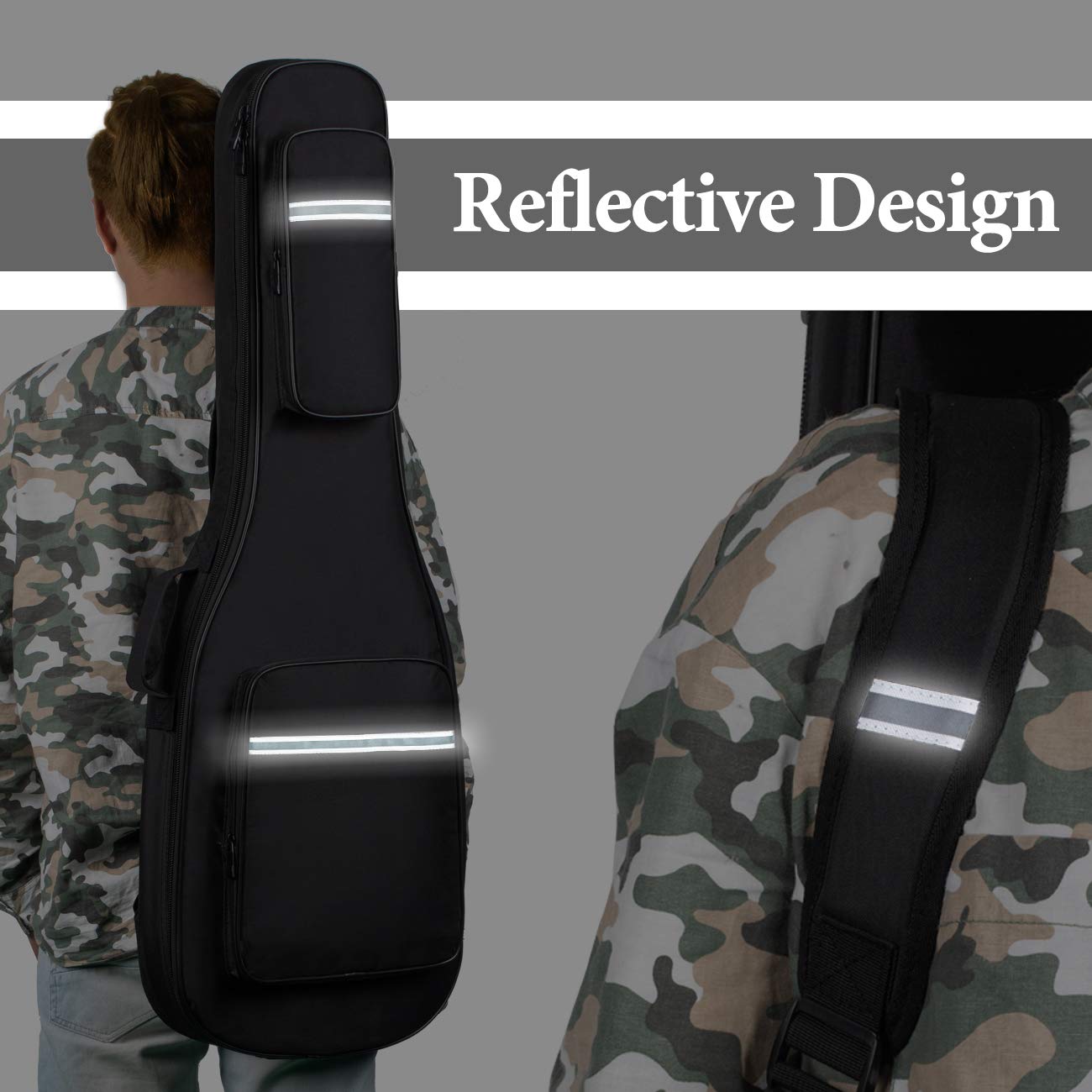 Foto 3 pulgar | Funda Acolchada Cahaya Para Guitarra Eléctrica, Funda Blanda - Venta Internacional.