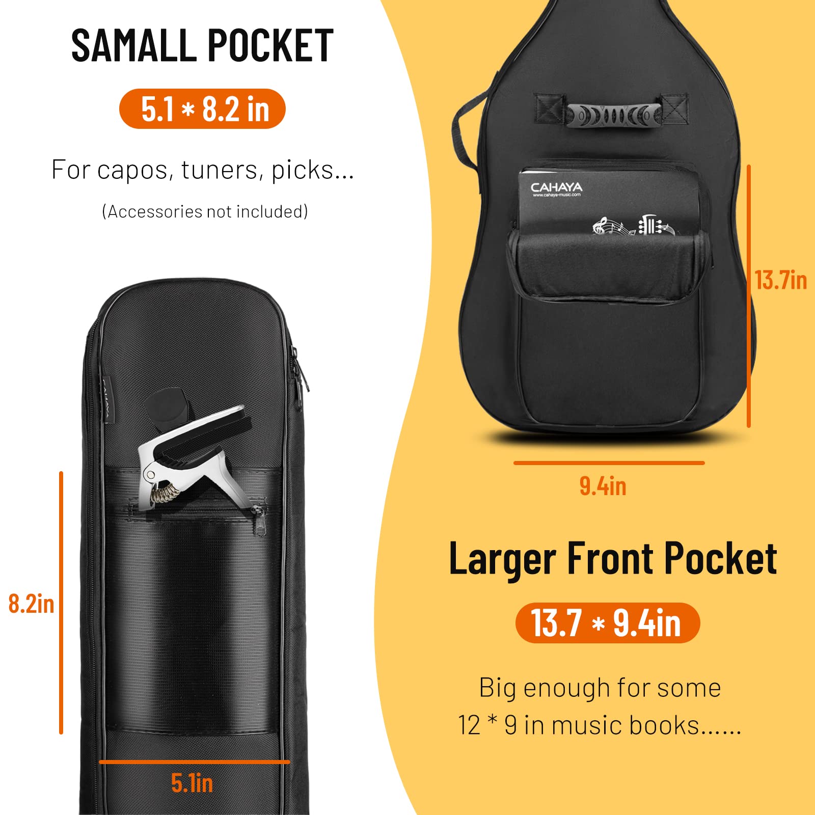 Foto 5 | Funda Para Bajo Eléctrico Cahaya Gig Bag Con Acolchado De 0,8 Cm - Venta Internacional.