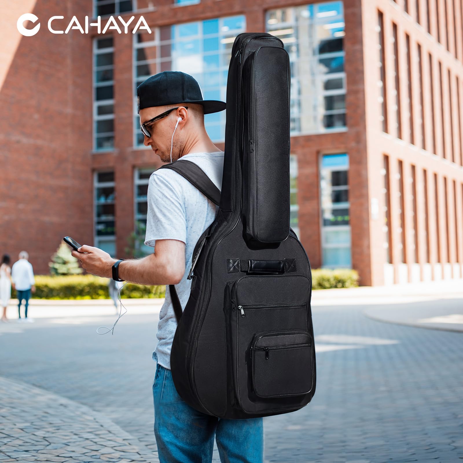 Foto 8 pulgar | Funda Cahaya Para Guitarra Acústica Con Múltiples Bolsillos, Acolchado De 10 Mm - Venta Internacional.