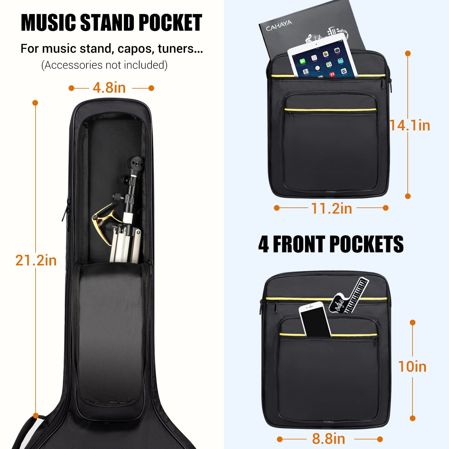 Foto 6 pulgar | Funda Cahaya Para Guitarra Jumbo Y Dreadnought De 44 Pulgadas - Venta Internacional.